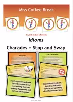 Vorschau - Spiele - English Idioms: Charades and Stop & Swap Activity / Englische Redewendungen / Sprichwörter - Deckblatt