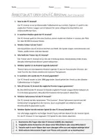 Vorschau - Arbeitsblätter - AB mit Fragen zum Thema "FC Arsenal" + Lösungsblatt - Seite 1