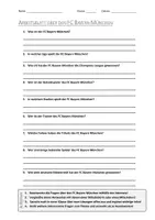 Vorschau - Arbeitsblätter - AB mit Fragen zum Thema "FC Bayern München" + Lösungsblatt + Infografik - Deckblatt