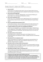 Vorschau - Arbeitsblätter - AB mit Fragen zum Thema "Freie Demokratische Partei (FDP)" + Lösungsblatt - Seite 1
