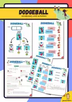 Vorschau - Arbeitsblätter - DODGEBALL: rules and how to play. - Deckblatt