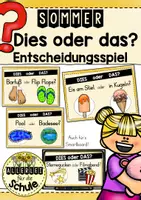 Vorschau - Spiele - Dies oder das - Sommer (Entweder - oder) - Deckblatt