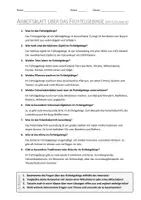 Vorschau - Arbeitsblätter - AB mit Fragen zum Thema "Fichtelgebirge" + Lösungsblatt - Seite 1
