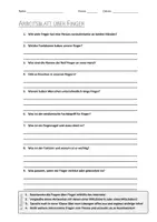 Vorschau - Arbeitsblätter - AB mit Fragen zum Thema "Finger" + Lösungsblatt - Deckblatt