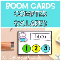 Aperçu - Apprentissages en autonomie - BOOM CARDS Compter Syllabes - Page 1