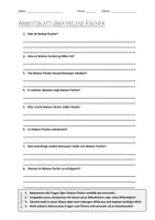 Vorschau - Arbeitsblätter - AB mit Fragen zum Thema "Helene Fischer" + Lösungsblatt + Mindmap + Infografik - Deckblatt