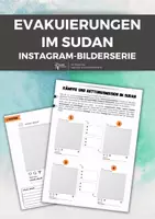 Vorschau - Arbeitsblätter - Sudan: Instagram Kreativaufgabe - Deckblatt