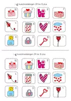 Vorschau - Arbeitsblätter - Mathe 1.Klasse ZR 10. ZR 20 Rechnen -Schneiden -Kleben - Muttertag/Valentinstag/Freundschaft - Seite 3