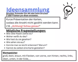 Vorschau - Bildkarten - Blitzblick im Zahlenraum 10 mit Hasen - Seite 1