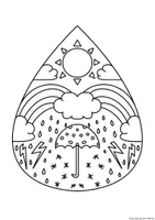 Vorschau - Arbeitsblätter - Mandala Aprilwetter - Wetter, April - Seite 2