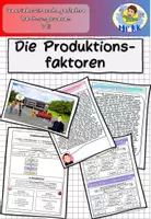 Vorschau - Stundenentwürfe - Produktionsfaktoren BwR 7 II Lehrplan Plus - Deckblatt