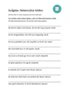 Vorschau - Arbeitsblätter - Nebensätze DaZ: Einführung, Erklärung und Aufgaben - Seite 2