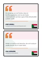 Vorschau - Arbeitsblätter - Sudan - Zitate/Gesprächsanlässe - Seite 1