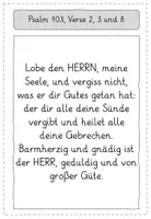 Vorschau - Arbeitsblätter - Psalmen - Seite 1
