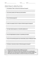 Vorschau - Arbeitsblätter - AB mit Fragen zum Thema "Flotte" + Lösungsblatt - Deckblatt