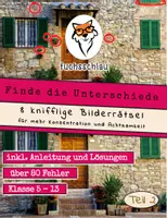 Vorschau - Spiele - Bilderrätsel - 8 knifflige Finde den Fehler Bilder - Teil 2 - Deckblatt