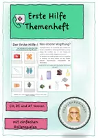 Vorschau - Unterrichtsreihen - Erste Hilfe Themenheft - Deckblatt