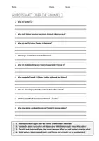 Vorschau - Arbeitsblätter - AB mit Fragen zum Thema "Formel 1" + Lösungsblatt + Infografik - Deckblatt