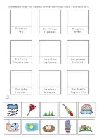 Vorschau - Arbeitsblätter - Lesen und Kleben, Lesetraining Leseförderung 1.Klasse, DaZ - Seite 1