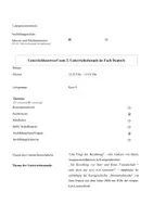 Vorschau - Stundenentwürfe - Unterrichtsentwurf Deutsch Kurzgeschichte - Lesemethode - Deckblatt