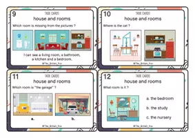 Aperçu - Apprentissages en autonomie - 50 question / task cards - My house - Page 3