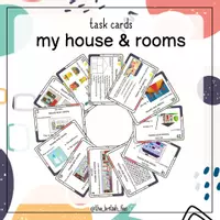 Aperçu - Apprentissages en autonomie - 50 question / task cards - My house - Page de couverture