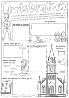 Vorschau - Arbeitsblätter - Die 5 Weltreligionen ⛪️ - wachsendes Materialpaket Religion Religionsunterricht - Seite 3