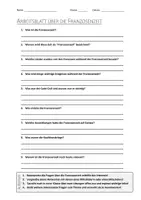 Vorschau - Arbeitsblätter - AB mit Fragen zum Thema "Franzosenzeit" + Lösungsblatt - Deckblatt