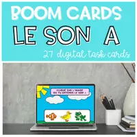 Aperçu - Apprentissages en autonomie - Le Son A | Jeu Voyelle Simple BOOM CARDS Maternelle - Page de couverture