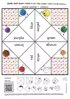 Aperçu - Matériel pour travaux manuels / dessin - colours British English cootie catcher game / Anglais - Page 2