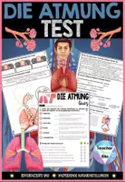 Vorschau - Arbeitsblätter - Die Atmung - Der Mensch | Test | Quiz - Arbeitsblätter - Deckblatt