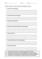 Vorschau - Arbeitsblätter - AB mit Fragen zum Thema "Frauenbewegung" + Lösungsblatt + Infografik - Deckblatt