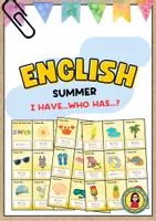 Vorschau - Spiele - SUMMER I have...who has...? Game | Vocabulary #sommerbeieduki - Deckblatt