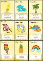 Vorschau - Spiele - SUMMER I have...who has...? Game | Vocabulary #sommerbeieduki - Seite 3
