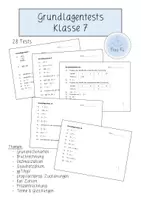 Vorschau - Arbeitsblätter - Materialpaket "Grundlagentests/ Kopfrechentests" - Seite 1