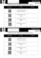 Aperçu - Feuilles d'exercices - Feuille de route QRCODE le p&rimètre du cercle - Page de couverture
