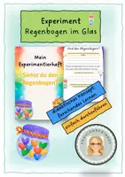 Vorschau - Experimente - Regenbogen im Glas Experiment - Deckblatt