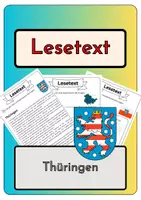 Vorschau - Arbeitsblätter - Materialpaket Plus - Thüringen | Lesetext - Steckbrief - Lückentext - Suchsel (inkl. Lösungen) - Seite 1