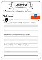 Vorschau - Arbeitsblätter - Leseverständnis - Thüringen + Lösung - Seite 3