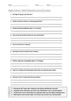 Vorschau - Arbeitsblätter - AB mit Fragen zum Thema "Freiburg (Schweiz)" + Lösungsblatt - Deckblatt
