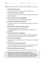 Vorschau - Arbeitsblätter - AB mit Fragen zum Thema "Freiheitsstatue" + Lösungsblatt + Infografik - Seite 2