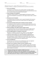Vorschau - Arbeitsblätter - AB mit Fragen zum Thema "Fremdwort" + Lösungsblatt + Mindmap + Infografik - Seite 2