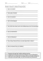 Vorschau - Arbeitsblätter - AB mit Fragen zum Thema "Friedhof" + Lösungsblatt + Infografik - Deckblatt