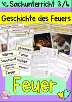 Vorschau - Arbeitsblätter - Feuer (Geschichte des Feuers) - Deckblatt