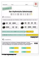 Vorschau - Arbeitsblätter - Der_rhythmische_Geheimcode_1-seitig - Deckblatt