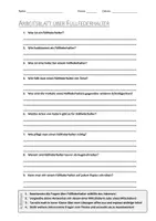 Vorschau - Arbeitsblätter - AB mit Fragen zum Thema "Füllfederhalter" + Lösungsblatt - Deckblatt