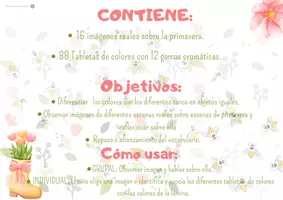 Vista previa - Unidades / Secuencias / Situaciones de Aprendizaje - PRIMAVERA - TABLETAS DE COLOR Montessori. Los colores de la primavera - - página 3