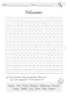 Vorschau - Arbeitsblätter - Halloween Suchsel (Buchstabengitter) - Seite 3