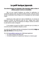 Aperçu - Jeux - Indigo au pays des kimonos - Petit lexique japonais - Page 1