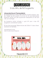 Vorschau - Stationenlernen - Erste Hilfe Wissenskartei und Lernplakate - Seite 1